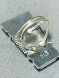 Sparkling Native American Navajo Turquoise Sterling Silver Ring-Nativo Arts