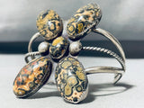 Best Leopard Jasper Vintage Native American Navajo Sterling Silver Bracelet-Nativo Arts