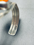 Dazzling Vintage Native American Navajo Signed Orange Spiny Sterling Silver Bracelet-Nativo Arts