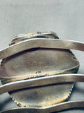 Important Sacred Bear Vintage Native American Navajo Sterlin Gsilver Gold Bracelet-Nativo Arts
