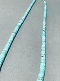 Native American Gorgy!! Vintage Santo Domingo Turquoise Sterling Silver Necklace-Nativo Arts