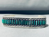 Iconic Vintage Native American Zuni Royston Turquoise Sterling Silver Bracelet-Nativo Arts
