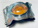 Patina Paradise!! Vintage Native American Navajo Sterling Silver Jasper Bracelet Cuff-Nativo Arts