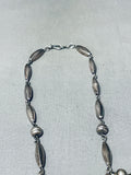 The Most Beautiful Vintage Native American Navajo Green Sterling Silver Dangle Necklace-Nativo Arts