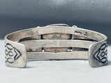 Jennifer Begay Magnificent Vintage Native American Navajo Turquoise Sterling Silver Bracelet-Nativo Arts