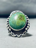 Best Vintage Native American Navajo Carico Lake Turquoise Sterling Silver Ring-Nativo Arts