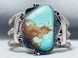 Stunning Vintage Native American Navajo Royston Turquoise Sterling Silver Bracelet-Nativo Arts