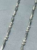 One Of The Finest Vintage Native American Zuni Turquoise Inlay Sterling Silver Necklace-Nativo Arts