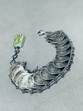 Astonishing Native American Navajo Royston Turquoise Sterling Silver Bracelet Mercury Dimes-Nativo Arts