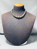 Wonderful Vintage Native American Navajo Sterling Silver Necklace-Nativo Arts