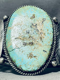 The Best Vintage Native American Navajo Carlin Turquoise Mine Sterling Silver Bracelet-Nativo Arts