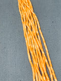 Light Orange Native American Navajo Heishi Sterling Silver Necklace-Nativo Arts