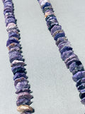 Shes A Beauty!! Native American Navajo Purple Charoite Sterling Silver Necklace-Nativo Arts
