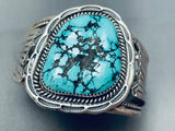 Kee Family Rare Vintage Native American Navajo Turquoise Sterling Silver Bracelet Old-Nativo Arts