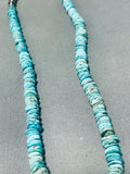 Magnificent Native American Navajo Blue Gem Turquoise Sterling Silver Kachina Necklace-Nativo Arts