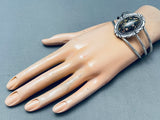 Brown Moss Agate Vintage Native American Navajo Sterling Silver Bracelet-Nativo Arts