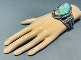Show Stopper Vintage Native American Navajo Royston Turquoise Sterling Silver Bracelet-Nativo Arts