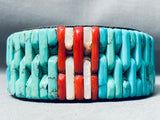 7-inch Wrist Best Southwest Turquoise Inlay Sterling Silver Bracelet