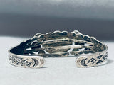 Vintage Native American Navajo Swirl Royston Turquoise Sterling Silver Bracelet-Nativo Arts