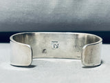 Gorgy!! Vintage Native American Navajo Charoite Sterlin Silver Bracelet Cuff-Nativo Arts