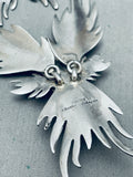 Smithsonian Artist Vintage Native American Navajo Charles Johnson Sterling Silver Necklace-Nativo Arts