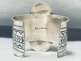 Superior Native American Navajo Honeybee Sterling Silver Colossal Bracelet-Nativo Arts
