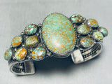 One Of The Best Ever Vintage Native American Navajo Royston Turquoise Sterling Silver Bracelet-Nativo Arts