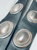 376 Grams Vintage Native American Navajo Turquoise Sterling Silver Concho Belt Old-Nativo Arts