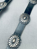 Anito Ohlingues Vintage Native American Navajo Sterling Silver Hand Tooled Concho Belt-Nativo Arts