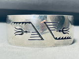 Best Friends Soaring Bird Vintage Native American Navajo Sterling Silver Bracelet-Nativo Arts