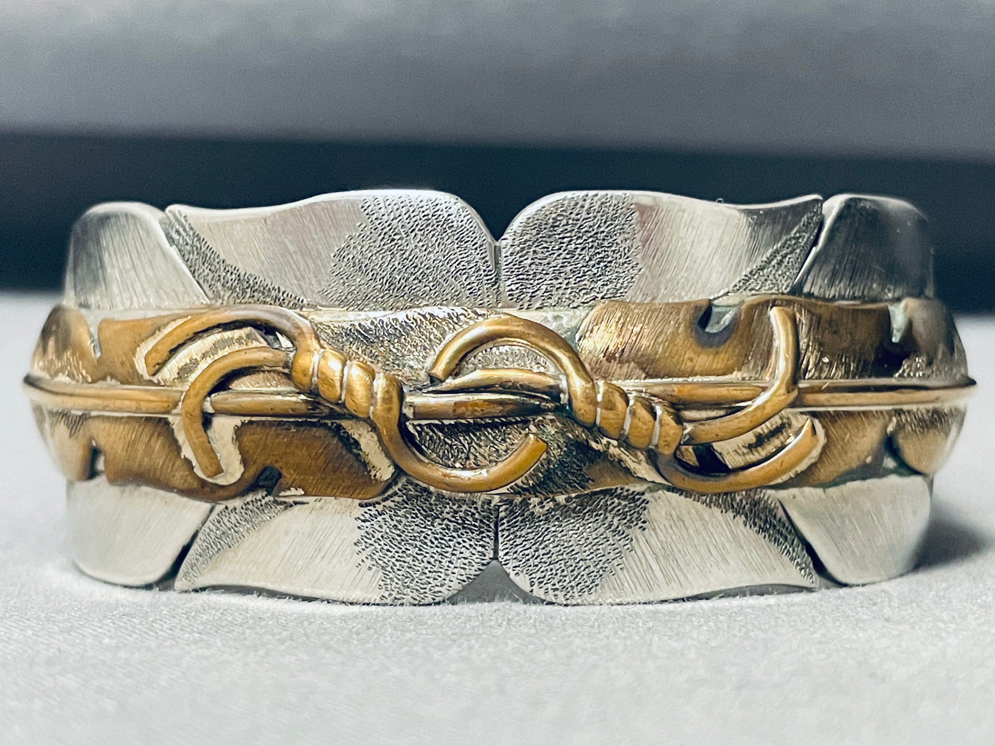 Important Vintage Native American Navajo Mark Yazzie Sterling