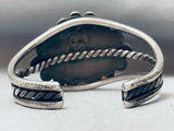 Rope Teardrop Vintage Native American Navajo Royston Turquoise Sterling Silver Bracelet-Nativo Arts
