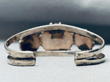 Incredible Vintage Native American Navajo Turquoise Cluster Sterling Silver Bracelet-Nativo Arts