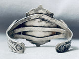 One Of The Finest Vintage Huge Native American Navajo Petrified Wood To A Silver Bracelet-Nativo Arts
