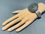 Signed Native American Navajo 1883 Silver Dollar Bracelet-Nativo Arts