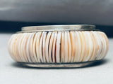 The Best Shell Inlay Vintage Southwest Sterling Silver Bracelet-Nativo Arts
