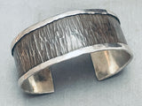 Bamboo Jungle Vintage Navajo Sterling Silver Bracelet Cuff-Nativo Arts