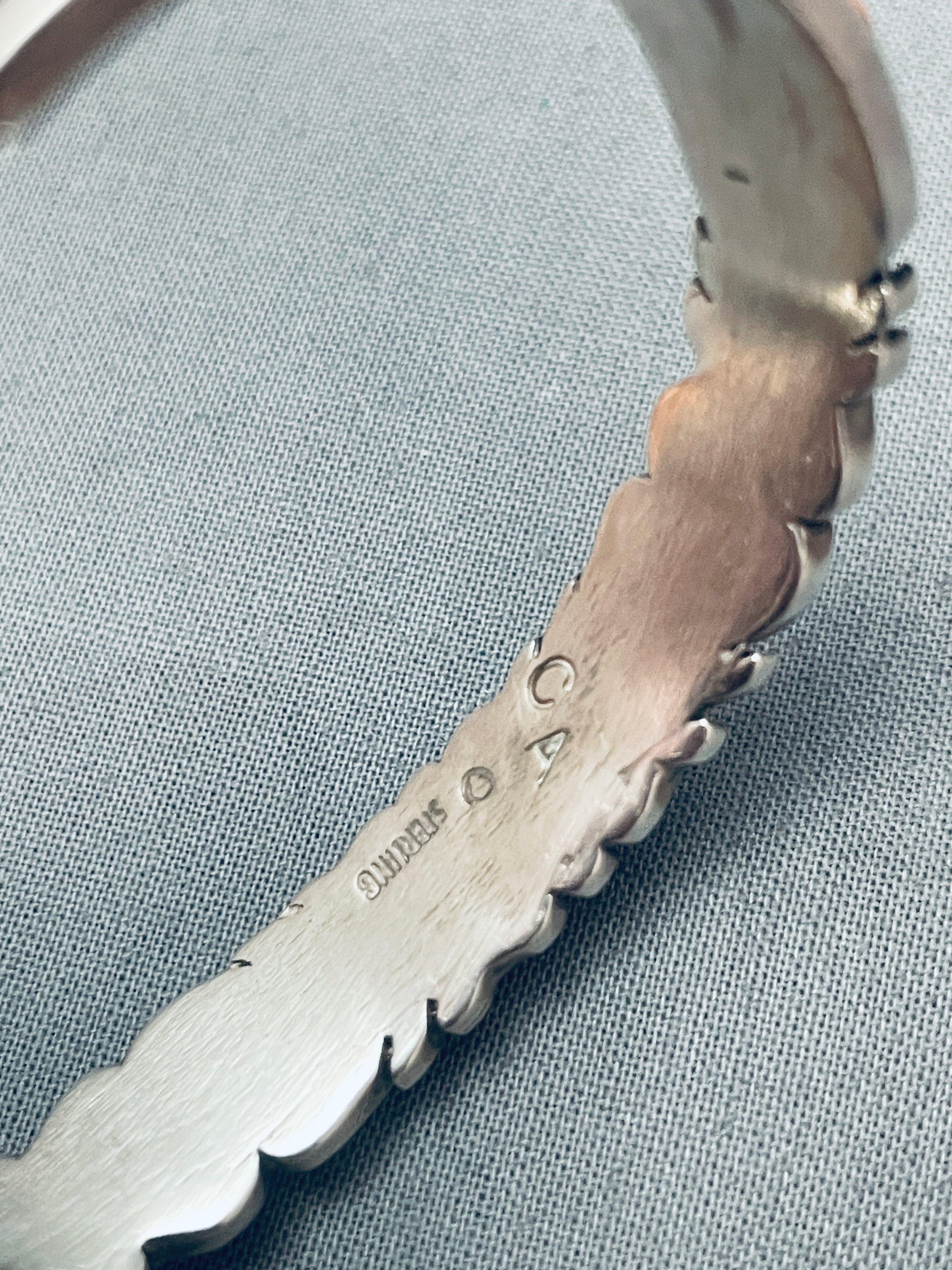 Detailed Inlay Vintage Native American Navajo Cecil Ashley