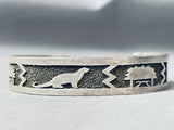 Evelyn Yazzie Impressive Vintage Native American Navajo Sterling Silver Bracelet