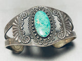 Early Century Vintage Native American Navajo Royston Turquoise Sterling Silver Bracelet-Nativo Arts