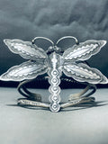 Vince John Platero Vintage Native American Navajo Sterling Silver Butterfly Bracelet!-Nativo Arts