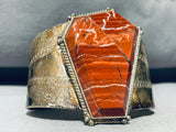 Layers Of Ancient Sand!! Vintage Native American Navajo Sterling Silver Bracelet-Nativo Arts