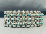Native American Dropdead Gorgeous Vintage Turquoise Sterling Silver Bangle Bracelet-Nativo Arts