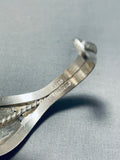 Aaron Toadlena Native American Navajo 8 Turquoise Sterling Silver Bracelet-Nativo Arts