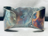 Patina Paradise!! Vintage Native American Navajo Sterling Silver Jasper Bracelet Cuff-Nativo Arts