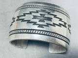 Important Dick Mike Yazzie Vintage Native American Navajo Sterling Silver Bracelet-Nativo Arts