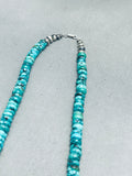 Gorgy Spiderweb Vintage Navajo Turquoise Sterling Silver Bracelet-Nativo Arts