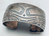 Bennard Frances Dallasvuyaoma Native American Hopi Sterling Silver Bracelet-Nativo Arts