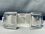 Symbolic Protection!! Bears Vintage Native American Navajo Sterling Silver Bracelet-Nativo Arts