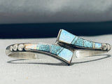 Exquisite 6 Inch Wrist Vintage Native American Navajo Opal Sterling Silver Bracelet-Nativo Arts